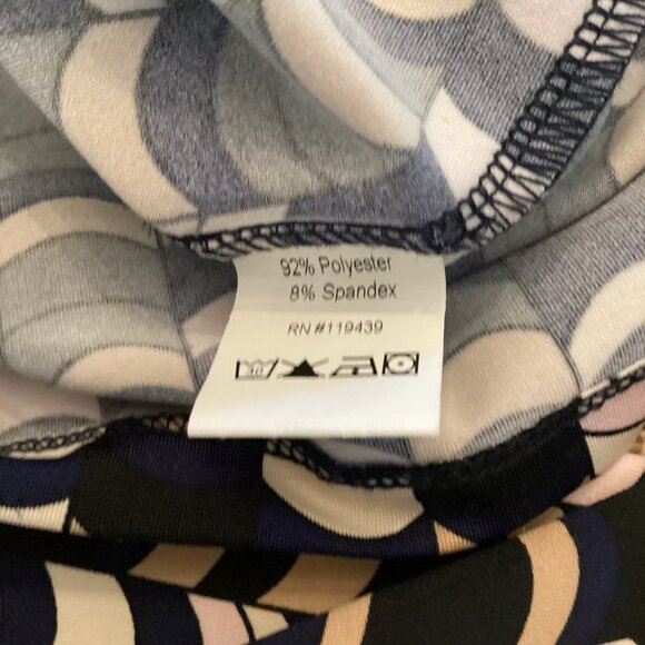 JB By Julie Brown NYC Dress Size P XS Xsmall Long Sleeve Geometric Print Stretch - Picture 8 of 8